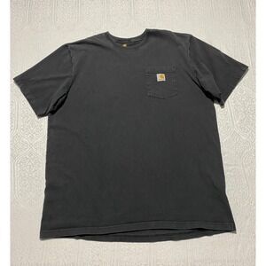 Carhartt K87 Black Pocket T-Shirt Mens XL Tall Original Fit Cotton Work Tee BLK